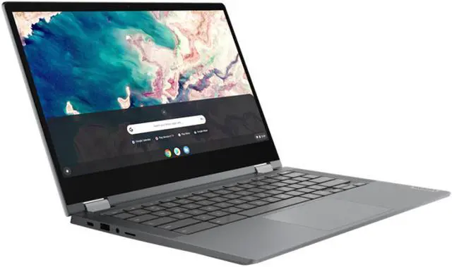 Alt view image 2 of 7 - Lenovo Flex 5 13.3" FHD Touchscreen Chromebook 2-in-1 Laptop | Intel Celeron N5205U Processor | 4GB RAM | 64GB SSD | Chrome OS | Bundle with 64GB MicroSD Card