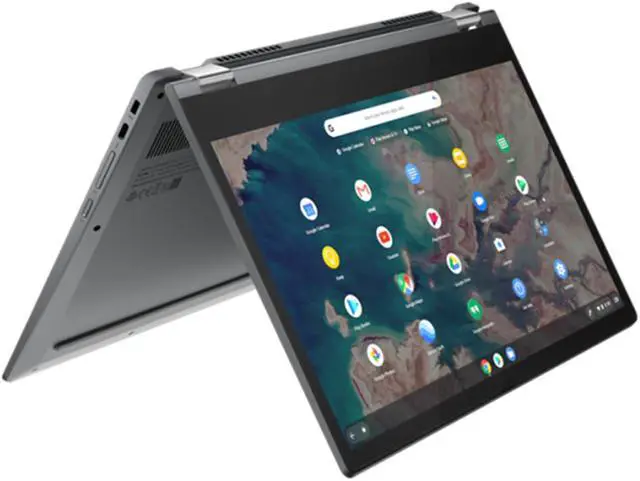 Alt view image 3 of 7 - Lenovo Flex 5 13.3" FHD Touchscreen Chromebook 2-in-1 Laptop | Intel Celeron N5205U Processor | 4GB RAM | 64GB SSD | Chrome OS | Bundle with Wireless Mouse