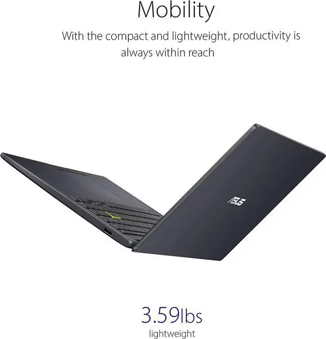 Alt view image 3 of 6 - Asus Vivobook Go 15 Thin & Light Laptop/15.6 FHD Display/Intel Celeron N4020 Processor/4GB RAM/ 64GB Storage/Windows 11 Home in S Mode/1 Year Microsoft 365/With wireless mouse bundle