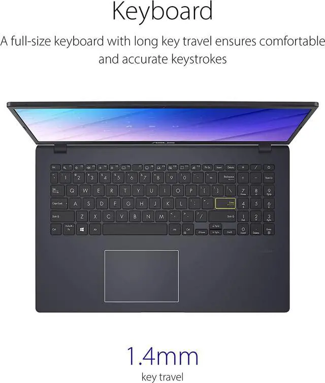 Alt view image 4 of 6 - Asus Vivobook Go 15 Thin & Light Laptop/15.6 FHD Display/Intel Celeron N4020 Processor/4GB RAM/ 64GB Storage/Windows 11 Home in S Mode/1 Year Microsoft 365/With wireless mouse bundle