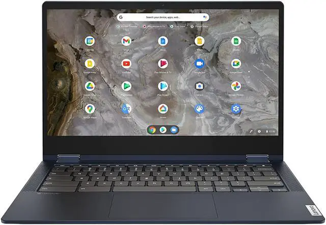 Alt view image 5 of 7 - Lenovo Flex 5i Chromebook 13.3" FHD 2-in-1 Touchscreen Laptop | Intel Core i3 -1115G4 Processor | 8GB RAM | 128GB SSD | ChromeOS | Blue | Bundle with USB3.0 HUB