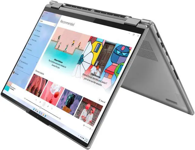 Alt view image 7 of 7 - Lenovo Yoga 7i 2-in-1 16" 2.5K Touch Screen Laptop | Intel Core i7-1260P Processor | 16GB RAM | 1TB SSD | Backlit Keyboard | Fingerprint | Windows 11 Home | Bundle Capacitive Stylus with Magnetic