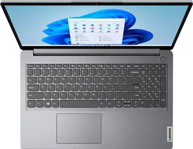 Alt view image 3 of 7 - Lenovo IdeaPad 1 15.6" HD Laptop | AMD Athlon Silver 3050U Processor | 8GB Memory | 256GB SSD | AMD Radeon Graphics | Windows 11 Home in S Mode | Grey | Bundle with Wireless Mouse