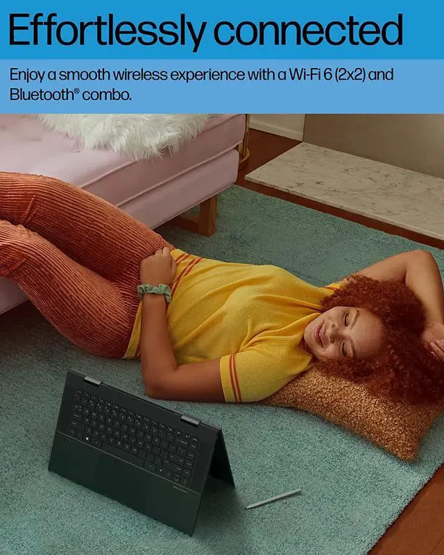 Alt view image 5 of 6 - HP Envy X360 2-in-1 15.6" FHD Touchscreen Laptop | AMD Ryzen 7 5825U Processor | 32GB RAM | 1TB SSD | AMD Radeon Graphics | Backlit Keyboard | Fingerprint Reader | Bundle with Wireless Mouse