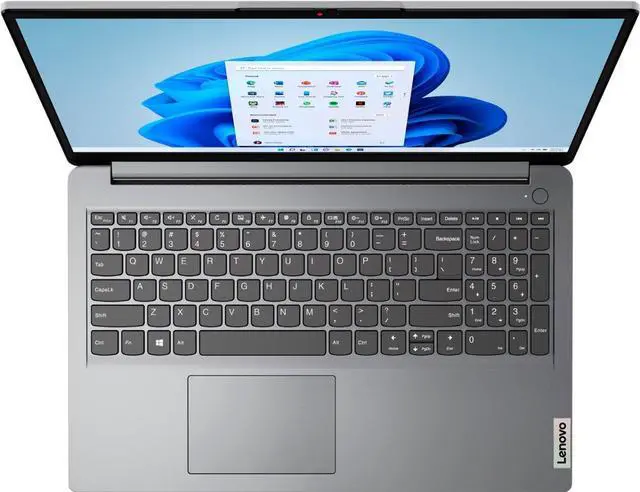 Alt view image 3 of 7 - Lenovo Ideapad 1 15.6" HD Laptop | Athlon Silver 7120U Processor | 4GB DDR5 RAM| 128GB SSD | AMD Radeon Graphics | Windows 11 Home in S Mode | Grey | with Wireless Mouse Bundle