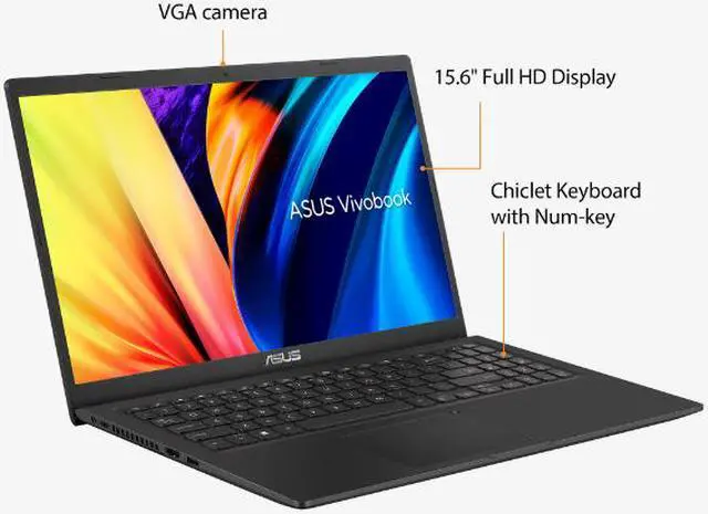 Alt view image 4 of 6 - ASUS Vivobook 15.6" FHD Laptop | Intel Core i5-1135G7 | Intel Iris Xe Graphics | 36GBDDR4 RAM | 512GB SSD | Windows 11 Home | with USB3.0 HUB Bundle