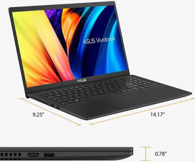 Alt view image 6 of 6 - ASUS Vivobook 15.6" FHD Laptop | Intel Core i5-1135G7 | Intel Iris Xe Graphics | 20GBDDR4 RAM | 256GB SSD | Windows 11 Home | with USB3.0 HUB Bundle