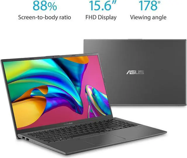 Alt view image 4 of 4 - ASUS VivoBook 15 Laptop, 15.6" FHD Touch Display, Intel Core i3-1005G1 Upto 3.4GHz, 4GB RAM, 128GB NVMe SSD, HDMI, Card Reader, Wi-Fi, Bluetooth, Windows 10 Home S (R564JA-UH31T)