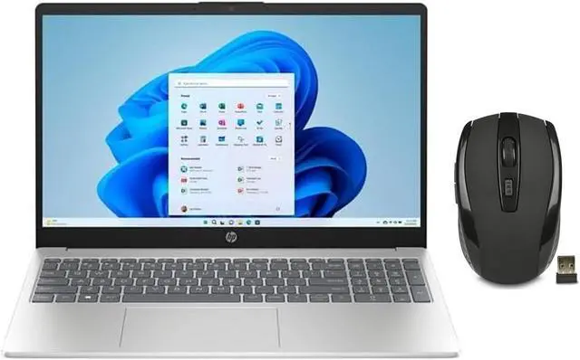 Main image of HP 15.6" HD Laptop | Intel Processor N200 (Pentium) Processor | 16GB RAM | 128GB SSD | Intel UHD Graphics |Office365 | Windows 11 S | Bundle with Wireless Mouse