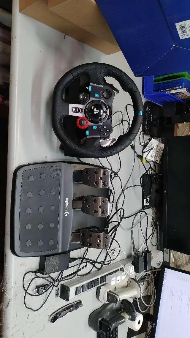 Alt view image 2 of 3 - Logitech G29 Driving Force Racing Wheel for PS5, PS4 and PC