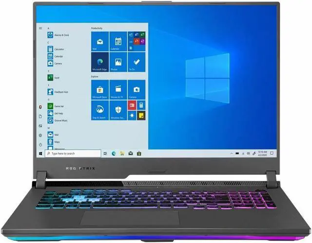 Alt view image 2 of 5 - Asus ROG 17.3 FHD Laptop | AMD Ryzen 7 4800H Processor | 32GB Memory | 1TB SSD | Nvidia GeForce RTX 3060 | Backlit Keyboard | Windows 10 Home | Gray | Bundle with USB3.0 HUB