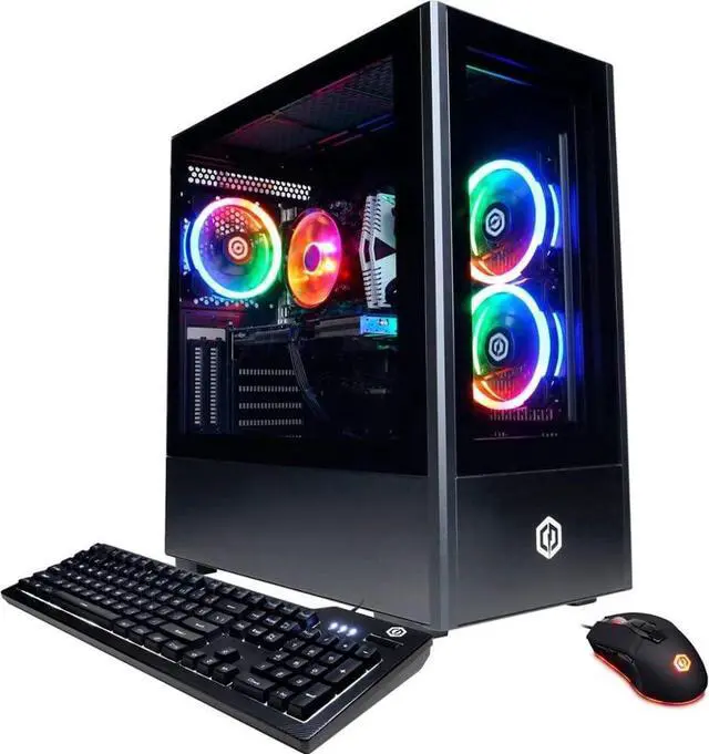 Main image of CyberpowerPC Gamer Xtreme Gaming Desktop Computer | Intel Core i7-11700F Processor | RTX 3060 Ti Graphics | 32GB RAM | 1TB SSD+1TB HDD | Include Mouse and Keyboard | Win11 |Bundle with Mouse Pad