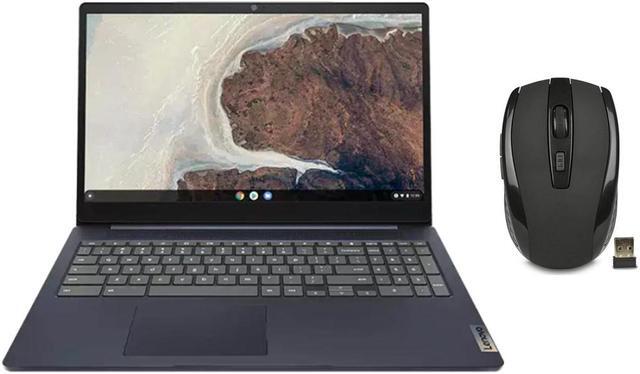 Main image of Lenovo IdeaPad 3i Chromebook 15.6 FHD Display | Intel Celeron N4500 | Intel UHD Graphics | HDMI | Abyss Blue | 8GB RAM | 64GB SSD | Chrome OS | Bundle with Wireless Mouse