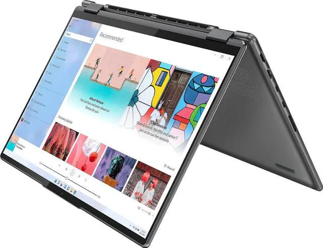 Alt view image 4 of 6 - Lenovo Yoga 7i 2-in-1 16" 2.5K Touch Premium Laptop | Intel Core i5-1240P | Backlit Keyboard | Fingerprint | Windows 11  (Gray, 8GB RAM | 256GB SSD)