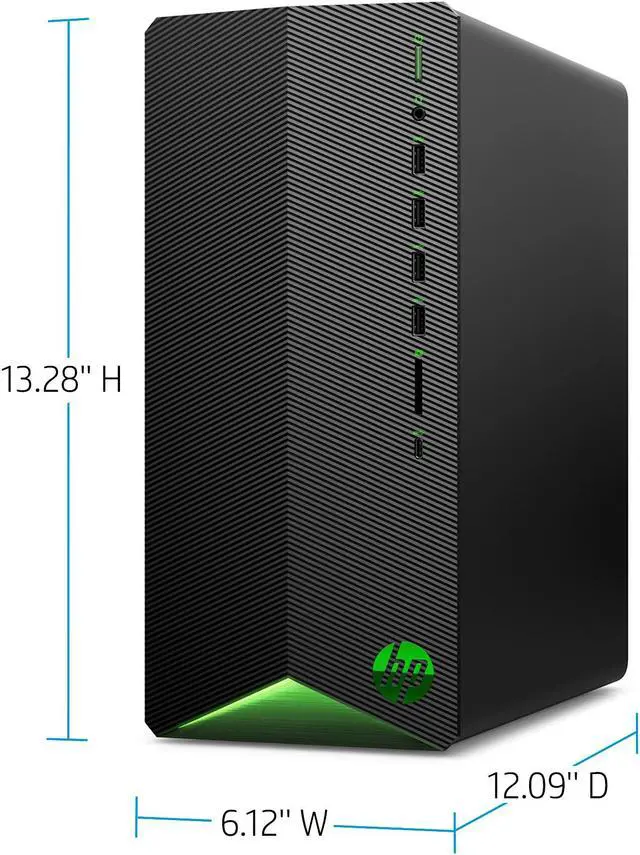 Alt view image 4 of 5 - HP Pavilion Tg01-0023w Gaming Desktop AMD Ryzen 5 3600 8G DDR4 256GB PCIE SSD GeForce GTX 1650 SUPER 4G WIN10H BLK