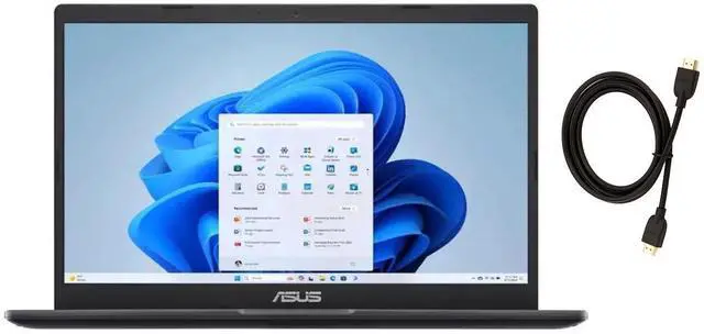Main image of ASUS Vivobook Go 14" FHD Laptop |Intel Celeron N4500 | Intel UHD Graphics | WIFI |Bluetooth|Star Black | 4GB RAM | 128GB SSD |Windows 11 S |Bundle with HDMI Cable