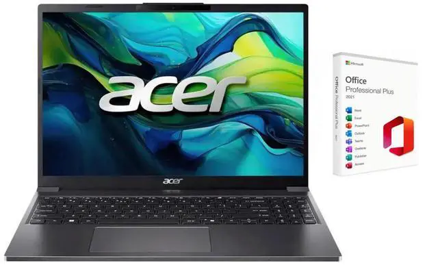 Main image of Acer Aspire Go 15.3" WUXGA 1920 x 1200 IPS Laptop| Intel Core i5-1334U| Intel UHD Graphics| Copilot | Webcam| Grey | 32GB RAM DDR5 | 2TB SSD |Windows 11 Pro |Bundle with Microsoft Office 2021