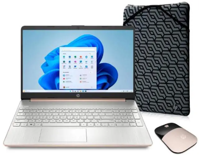 Main image of HP 15.6" HD Laptop | AMD Athlon N3050 Processor| AMD Radeon Graphics| Mouse | Sleeve | Microsoft 365 | 4GB RAM | 512GB SSD |Windows 10 S |