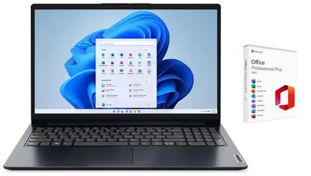 Main image of Lenovo Ideapad 1i 15.6" Full HD Touchscreen Laptop |Intel Core i5-1334U|Intel Iris Xe Graphics|WIFI|Blue|Copilot| 40GB RAM | 2TB SSD |Windows 11 Pro |Bundle with Microsoft Office 2021