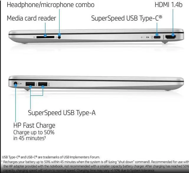 Alt view image 6 of 6 - HP 15.6" FHD Touch IPS Laptop|Intel Core i3-1115G4| Intel UHD Graphics | Camera |Wifi|Silver| 8GB RAM | 256GB SSD |Windows 10 S |Bundle with Stylus Pen