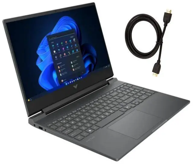 Main image of HP Victus 15.6 inch FHD 144Hz Gaming Laptop | Intel Core i5-13420H | NVIDIA GeForce RTX 4050 6GB | Backlit | Mica Silver|  32GB RAM  | 512GB SSD  | Windows 11 Home | Bundle with HDMI Cable