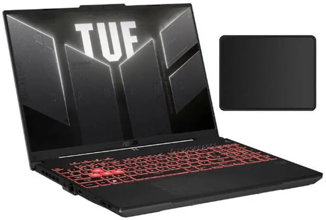 Main image of ASUS TUF Gaming 16 16:10 FHD+ 144Hz Display Laptop | AMD Ryzen 5 7535HS 3.3GHz | NVIDIA GeForce RTX 4050 | Backlit | Gray |  16GB RAM DDR5 | 512GB SSD  | Windows 11 Home | Bundle with Mouse Pad