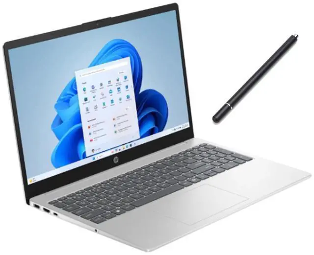 Main image of HP 15.6 inch FHD IPS Touch Display | AMD Ryzen 7 7730U(Beat Intel Core 7 150U) | AMD Radeon graphics| Silver | Webcam |  64GB RAM  | 1024GB SSD  | Windows 11 Home | Bundle with Stylus Pen
