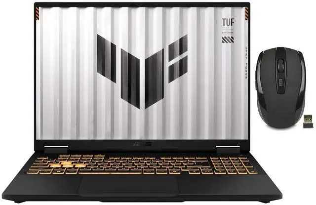 Main image of ASUS TUF Gaming Laptop 16 FHD+ 165Hz 16:10 Display |Intel Core i5 13450HX|NVIDIA GeForce RTX 5050|Backlit|Black| 16GB RAM DDR5 | 512GB SSD |Windows 11 Home |Bundle with Wireless Mouse