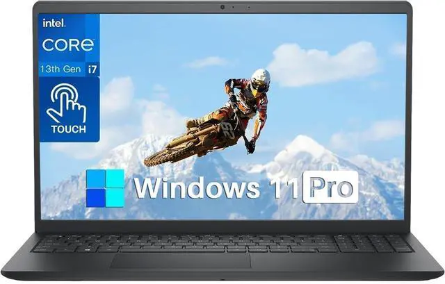 Main image of Dell 15.6" Touchscreen Laptop |Intel Core i7 1355U| Intel UHD Graphics| Copilot|Black| 16GB RAM | 1024GB SSD | Windows 11 Pro