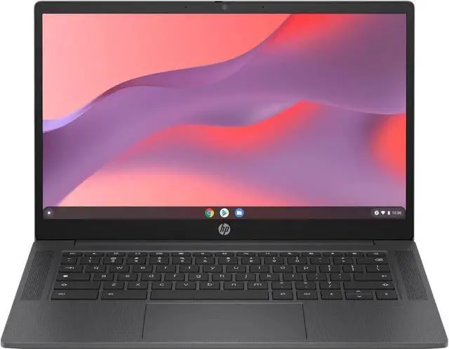 Alt view image 2 of 6 - HP Chromebook 14 inch HD Display Laptop | Intel Processor N100 | Intel UHD Graphics | WIFI | Grey | 8GB RAM | 128GB SSD |Chrome OS |Bundle with Mouse Pad