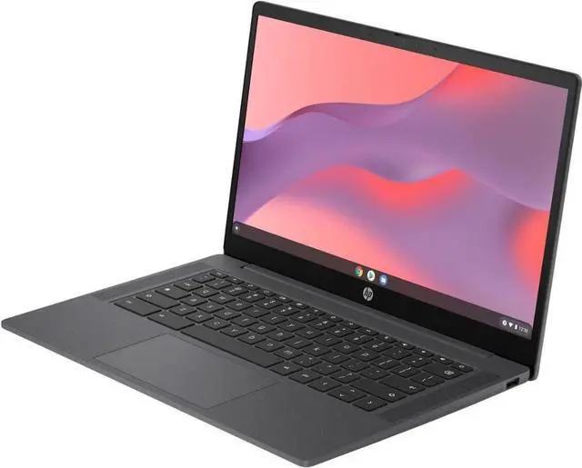Alt view image 3 of 6 - HP Chromebook 14 inch HD Display Laptop | Intel Processor N100 | Intel UHD Graphics | WIFI | Grey | 8GB RAM | 128GB SSD |Chrome OS |Bundle with Mouse Pad