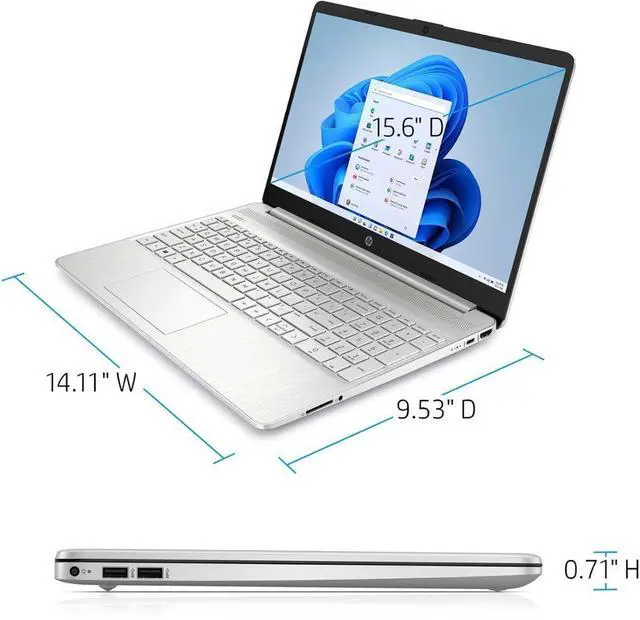Alt view image 3 of 6 - HP 15.6" HD Touch-Screen Laptop | Intel Core i3-1215U Processor | Intel UHD Graphics | 8GB RAM | 256GB SSD | Windows 11 Home | Bundle with Stylus Pen