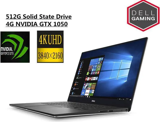 Main image of Dell XPS 15.6" UHD 4K LED InfinityEdge Touchscreen Premium Gaming Laptop | Core I5-7300HQ Quad Core 2.5GHz | 8GB RAM | 512GB SSD | NVIDIA GTX 1050 GPU 4GB | Backlit Keyboard | Windows 10 Home