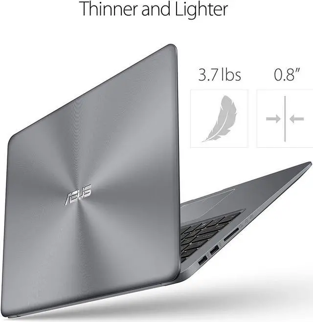 Alt view image 3 of 4 - Asus VivoBook Thin & Lightweight Laptop (4G DDR4/128G SSD)|15.6" Full HD(1920x1080) WideView display| AMD Quad Core A12-9720P Processor| Wi-Fi AC|Fingerprint Reader|HDMI |Windows 10 in S Mode
