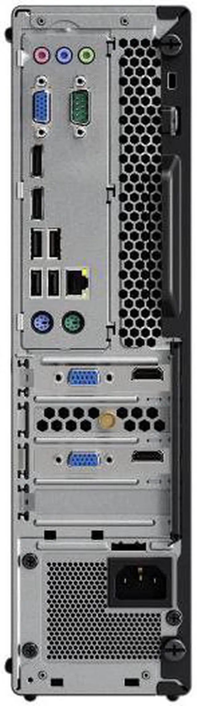 Alt view image 4 of 4 - Lenovo ThinkCentre M710s 10M7000SUS Desktop Computer - Intel Core i5 (7th Gen) i5-7400 3 GHz - 8 GB DDR4 SDRAM - 1 TB HDD - Windows 10 Pro 64-bit (English) - Small Form Factor - Black - DVD-Writer ...