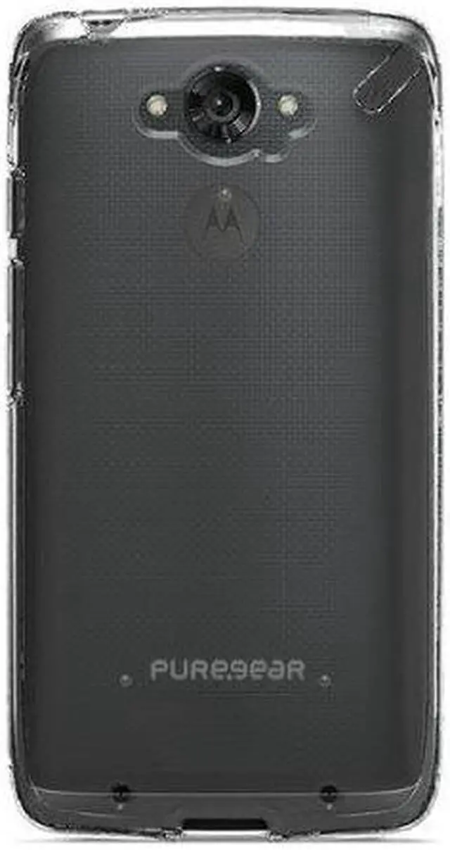 Alt view image 5 of 10 - PureGear Slim Shell Clear/Clear Case for Motorola Droid Turbo XT1245 61014PG