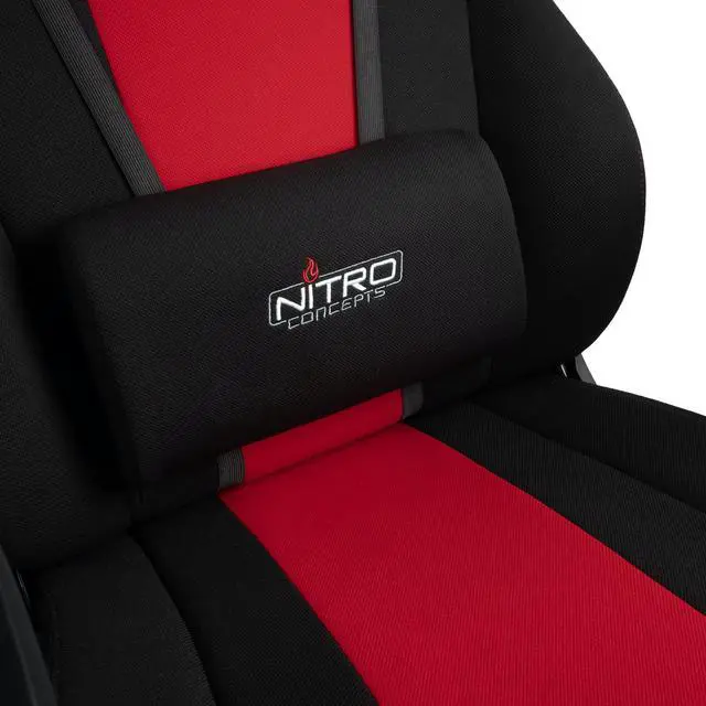Alt view image 6 of 7 - Nitro Concepts E250 Gaming Chair - Black/Red