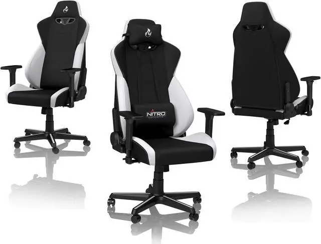 Alt view image 2 of 7 - Nitro Concepts S300 Radiant White Ergonomic Office Gaming Chair