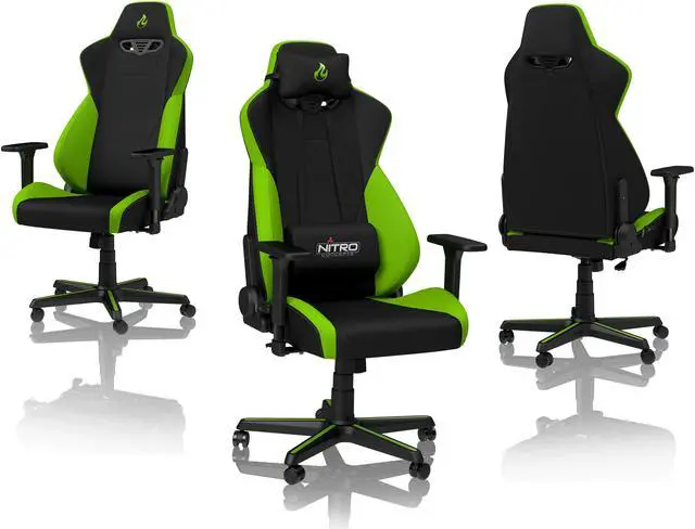 Alt view image 2 of 7 - Nitro Concepts S300 Atomic Green Ergonomic Office Gaming Chair