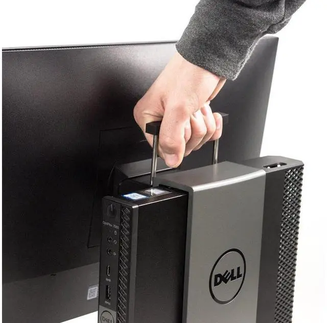 Alt view image 7 of 7 - Dell OptiPlex 3060 Micro All-in-One with Dell 22" 1920 x 1080 Monitor Desktop PC- 8th Gen Intel Six Core i7-8700T 2.4GHz 8 GB DDR4 128 GB M.2 SSD + 1TB SSD WiFi BT Windows 11 Pro