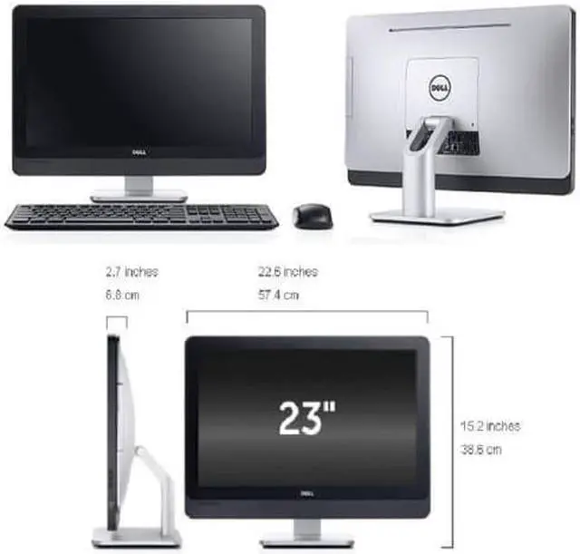 Alt view image 6 of 7 - Dell OptiPlex 9010 LED 23" 1920 x 1080 Resolution AiO - Intel Core i5 3rd Gen 3550S 3.0GHz 8 GB DDR3 RAM 500 HD DVD-RW Windows 10 Pro 64-Bit