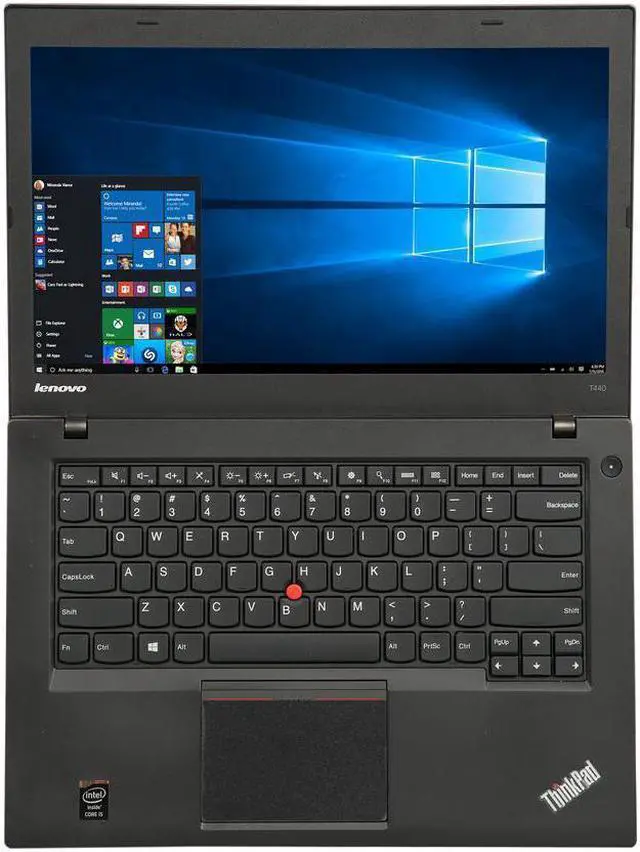 Alt view image 6 of 7 - Lenovo Thinkpad T440s 14" HD+ LED Laptop Intel Core i5-4300U 8 GB RAM 128 SSD Webcam WiFi Backlit Keyboard Windows 10 Professional