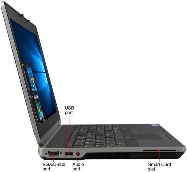 Alt view image 5 of 6 - Dell Latitude E6530 15.6" LED Laptop Intel Core i7 Mobile CPU 8GB DDR3 RAM 500 GB HD DVD-RW WiFi Bluetooth Microsoft Windows 10 Professional 64-Bit