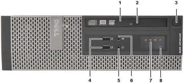 Alt view image 5 of 7 - Dell OptiPlex SFF Desktop Intel Core i3-3220 3.30GHz 4GB RAM 512 GB SSD DVD-RW DVD-RW WiFi HDMI Windows 10 Professional 64-Bit