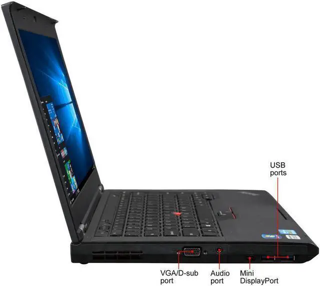 Alt view image 2 of 7 - Lenovo ThinkPad T430 14" LED Notebook Laptop Intel Dual Core 3rd Gen. i5-3320M 2.60GHz 4 GB DDR3 RAM 500GB HDD DVD-RW Webcam WiFi Bluetooth Windows 10 Professional 64-bit