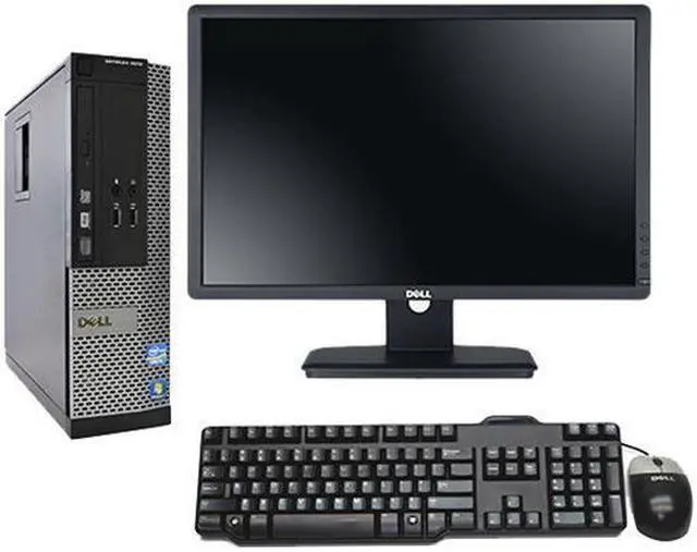 Main image of Dell OptiPlex SFF Desktop with Dell Widescreen 22"Monitor - Intel Core i3-3220 3.30GHz 4GB RAM 500 GB HD DVD-RW DVD-RW WiFi HDMI Windows 10 Professional 64-Bit