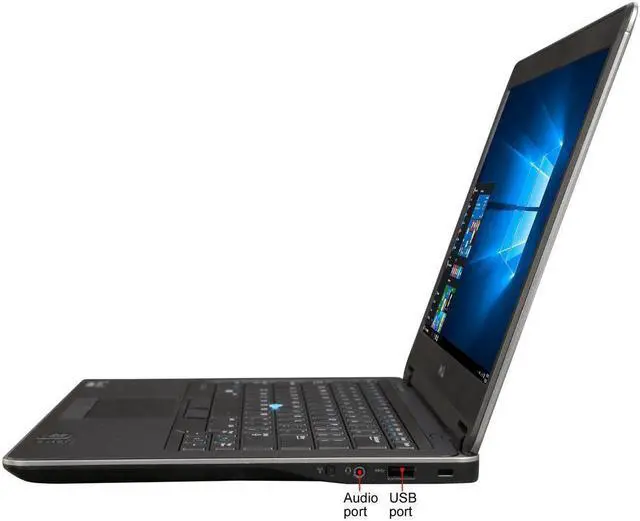 Alt view image 2 of 7 - Dell Latitude E7440 14" HD LED UltraBook Laptop 4th Gen. Intel Core i5 16GB DDR3 SODIMM RAM 512 GB SSD HDMI Webcam Windows 10 Pro