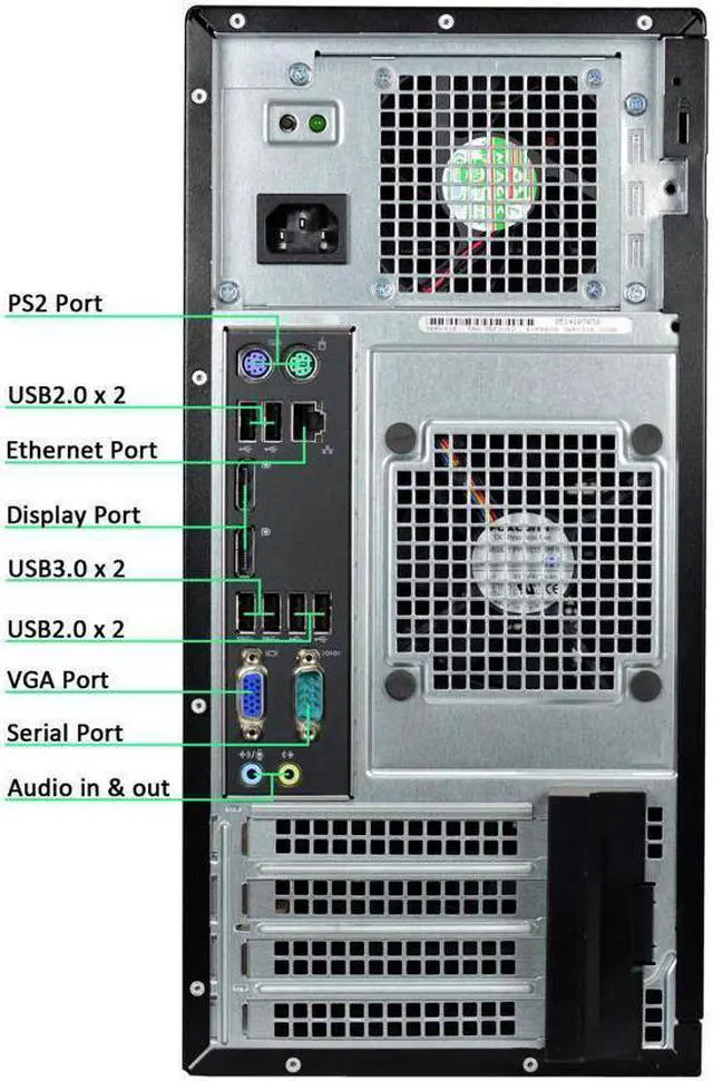 Alt view image 4 of 4 - Dell OptiPlex 9020 Mini Tower 4th Gen Intel Core i7-4770 32 GB DDR3 RAM 1TB SSD + 2TB HD DVD-RW Windows 10 Pro