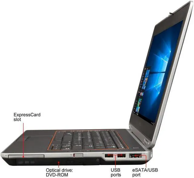 Alt view image 4 of 7 - Dell Latitude E6420 14" LED Laptop Intel Core i5 2.50 GHz CPU 16 GB DDR3 RAM 128 GB SSD  DVD-R HDMI WiFi Webcam Windows 10 Pro