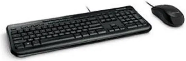 Main image of Microsoft Wired Desktop 600 for Business Keyboard and Mouse Combo - French